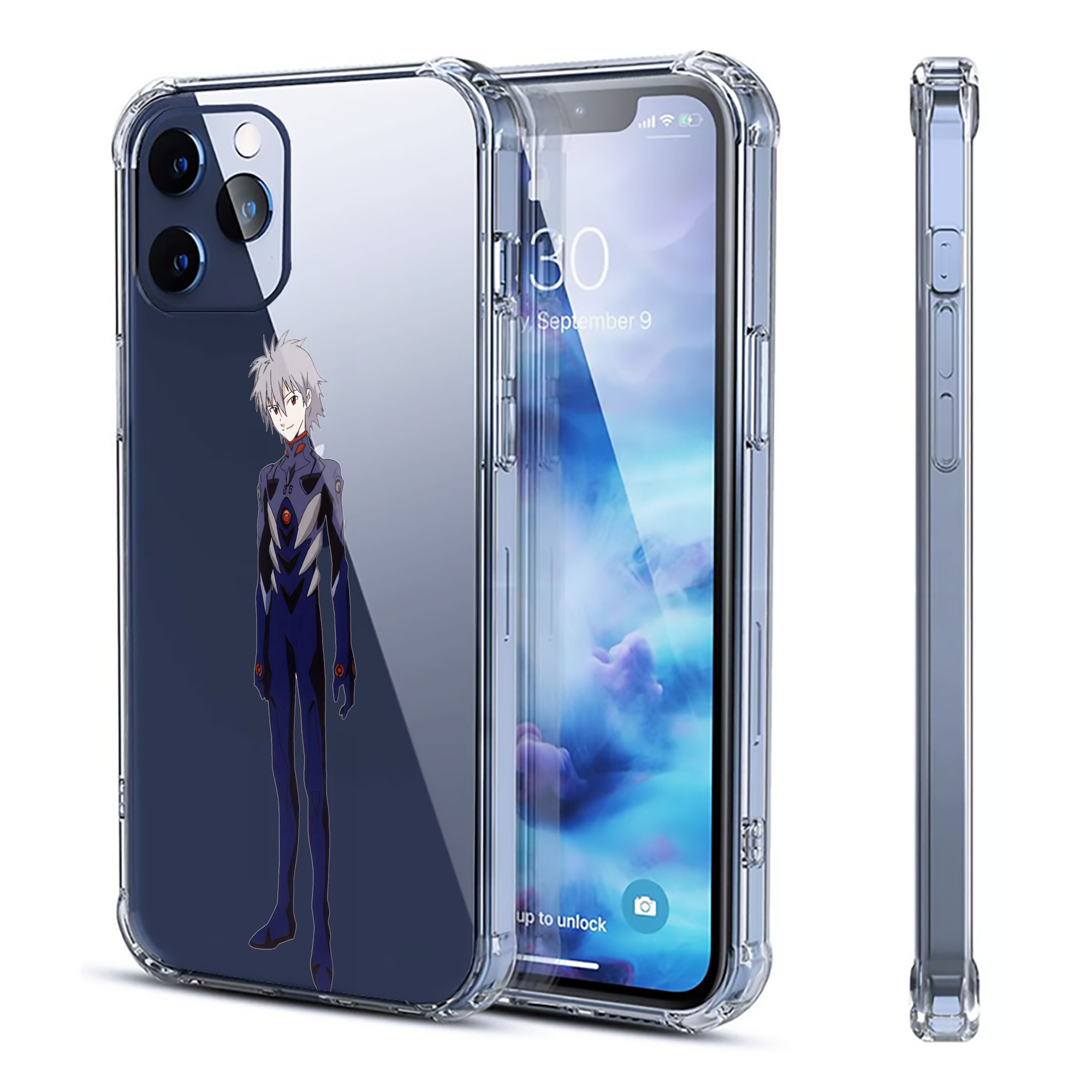（画像用） EVA 新世紀エヴァンゲリオン 【iPhone 12シリーズ対応】透明スマホケース（クリアソフトケース）